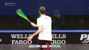 Squash: 2015 PSA Men's World Championship QF Highlights: Gaultier v Farag
