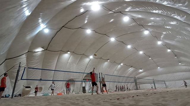 2025-03-09 Приём и розыгрыш с ротацией, подаёт тренер — камера 2
