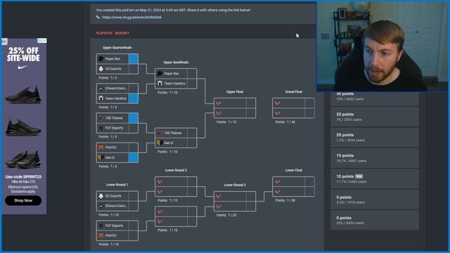 VCT Masters Shanghai Playoff Pick'ems and Predictions