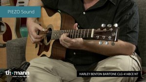 Электроакустическая гитара Harley Benton Baritone CLG-414BCE NT