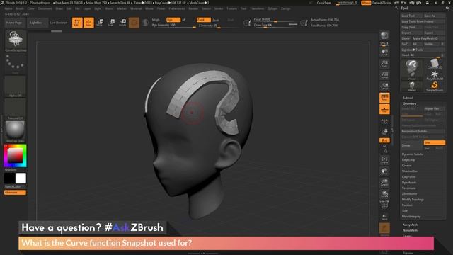 #AskZBrush - "What is the Curve function Snapshot used for?"