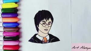 Как нарисовать Гарри Поттера!