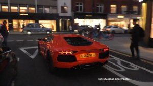 SUPERCARS in LONDON - 2x 918 Spyder, 599 GTO, AMG GT Black Series, Aventador SVJ