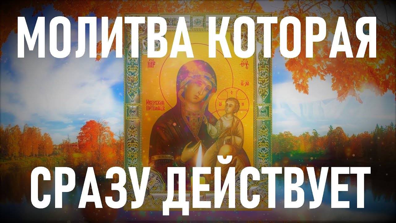Молитва которая действует мгновенно Молитва Пресвятой Богородице