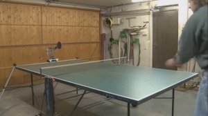 Robot playing tennis you can never beat it