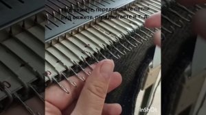 Вяжу юбку на машинке 3 класса. Обработка края разреза.