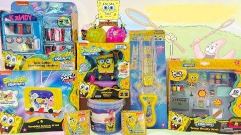 Губка Боб Квадратные Штаны. SpongeBob. Распаковка игрушек смотреть онлайн