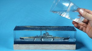 Эпоксидная смола WWII немецкий военный корабль BISMARCK сборная модель 1/1200 (Revell)