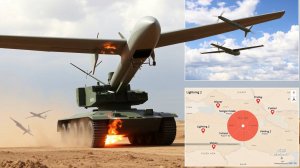 Ударный дрон «Молния-2» громит технику ВСУ!