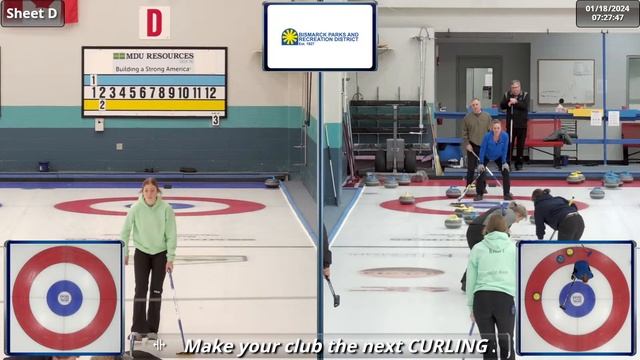 Curling Stadium Bismarck Sheet D 01-19-24 смотреть онлайн