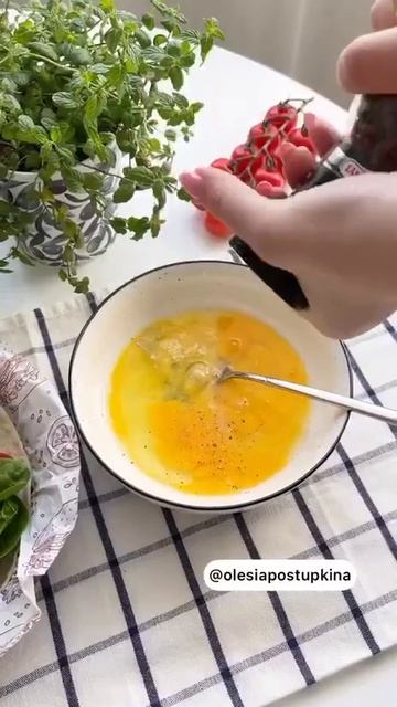Ленивый киш на завтрак😋