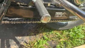 Смазка и натяжка цепи на Honda Shadow