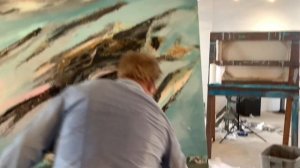 How to Paint  Large Abstract Paintings - The Scar series.