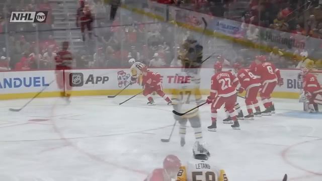 Erik Karlsson Fires Home First Goal With Penguins Off Great Feed From Sidney Crosby