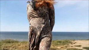 На берегу моря (#transvestit, #crossdresser)