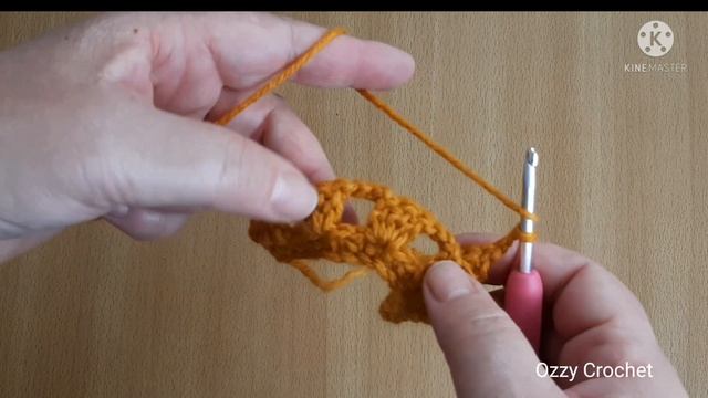 كروشيه : غرزة مجسمة تكرار سطر واحد لعمل كوفيه أو شال مستطيل _ смотреть онлайн