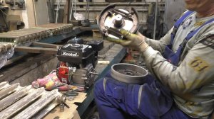 Снегощенок ч.7 Самодельное сцепление на мотособаку