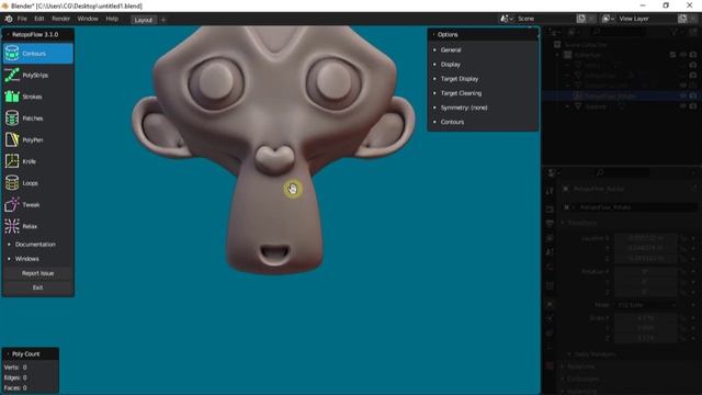 RetopoFlow 3.0 Addon: a suite of retopology tools for Blender 3.0