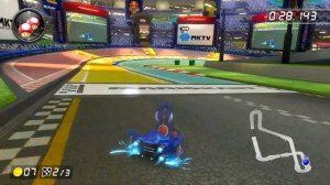 The Blue Falcon vs 200cc Mario Kart Stadium (Time Trial)