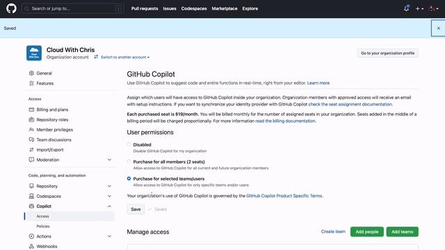 GitHub Copilot настройки для Бизнеса смотреть онлайн