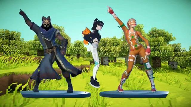 dance battle in fortnite. more than 10 heroes #fortnite