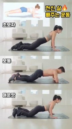 전신 살 빼주는 운동 3단계 #오운완 #급찐급빠 #전신운동