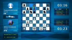 Chess Game Analysis: 89227698650 - Guest43005448 : 1-0 (By ChessFriends.com)