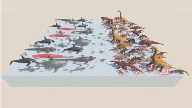 ДИНОЗАВРЫ ПРОТИВ МОРСКИХ СУЩЕСТВ 🔥😱 Animal Revolt Battle Simulator