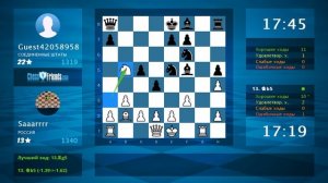 Chess Game Analysis: Saaarrrr - Guest42058958 : 1-0 (By ChessFriends.com)