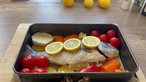 ДОРАДО С ОВОЩАМИ ЗАПЕЧЕННАЯ В ДУХОВКЕ! ВКУСНЫЙ УЖИН  .