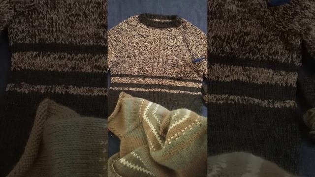 Вяжу свитер сверху вниз.Спицами.Часть 1.