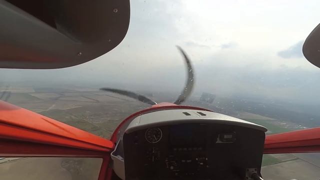 Полет на ультралайт самолете Аеропракт А-32 Aeroprakt A-32 Foxbat взлет и пилотирование Part4
