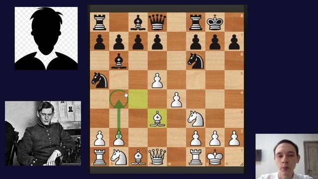 Алехин - NN. Итальянская партия. Сеанс одновременной игры.