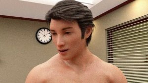 Room Male Muscle Growth Animation