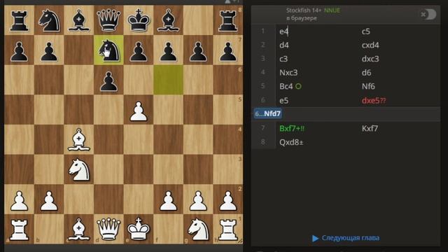 КАК ВЫИГРАТЬ ФЕРЗЯ В СИЦИЛИАНСКОЙ ЗАЩИТЕ. #chess #шахматы #шахматыдлявсех