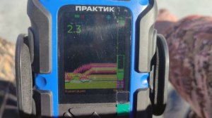 Ерши атакуют в эхолоте практик.