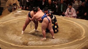 Sumo Wrestling at Ryogoku Kokugikan Tokyo, Japan 2015