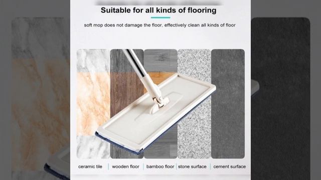 360 Rotation spin flat mop bucket set auto rebound hand-free squeeze смотреть онлайн