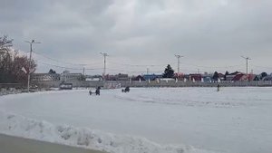 Гонки на колясычах по льду.
Красноярск 8 марта 2025