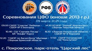 «Соревнований Центрального федерального округа по баскетболу памяти Давида Яковлевича Берлина» среди