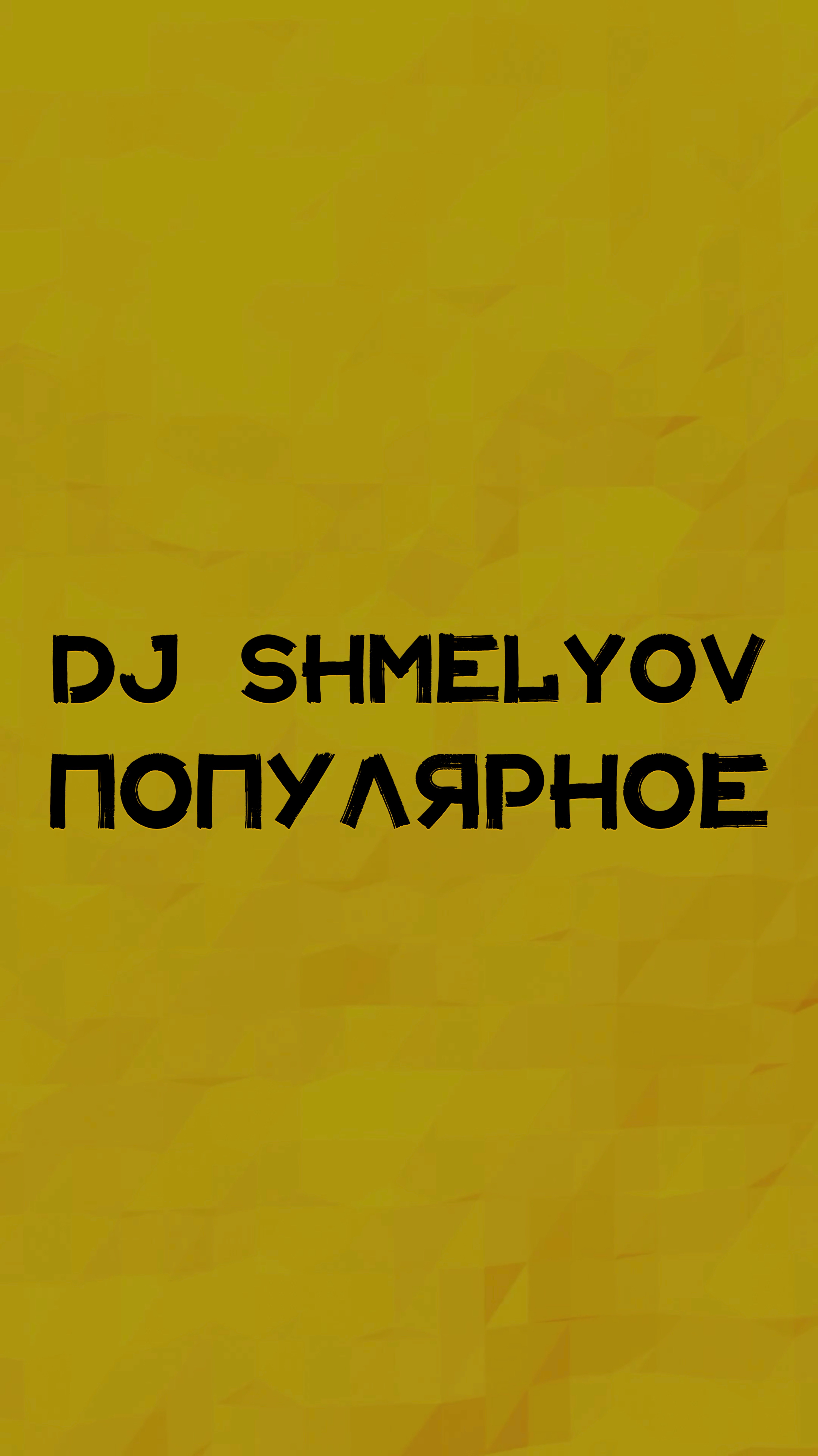 DJ SHMELYOV ПОПУЛЯРНОЕ