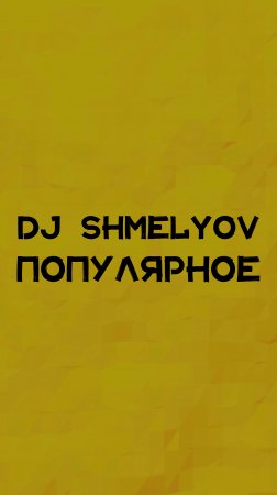 DJ SHMELYOV ПОПУЛЯРНОЕ