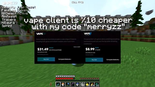 CHEATING ON PVPLEGACY WITH VAPE V4 | PerfectSwing, FakeLag, HitSelect (config)