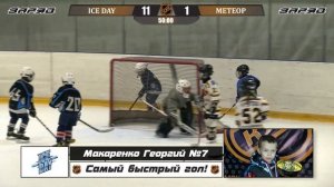 Макаренко Георгий №7 ХК Ice Day Самый быстрый гол!