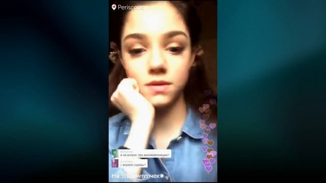 Женя Медведева в Periscope (21.03.2016) Zhenya Medvedeva on the Periscope смотреть онлайн
