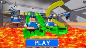 Lava Slide! Roblox Barry's Prison mode в РОБЛОКС(#ROBLOX)