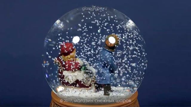 Снежный шар в винтажном стиле "Я - сильный" смотреть онлайн