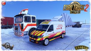НЕГАБАРИТ ● Euro Truck Simulator 2 ● КОНВОЙ с МОДАМИ