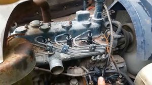 Запуск двигателя KUBOTA V1505