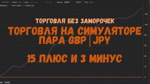 Симулятор трейдинга: Торговля GBP\JPY на часовом таймфрейме без М5